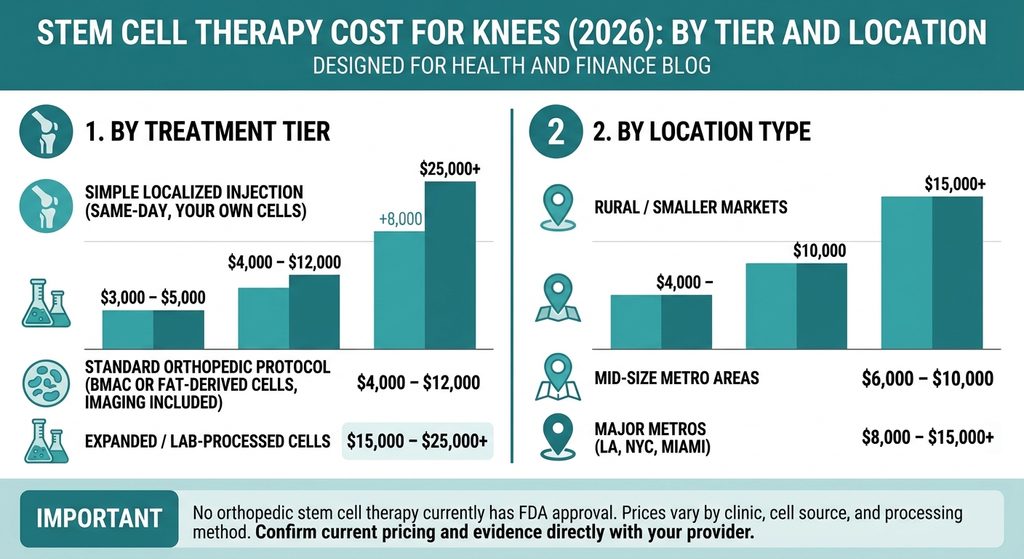 Stem Cell Therapy Cost for Knees in 2026: Full Pricing Guide