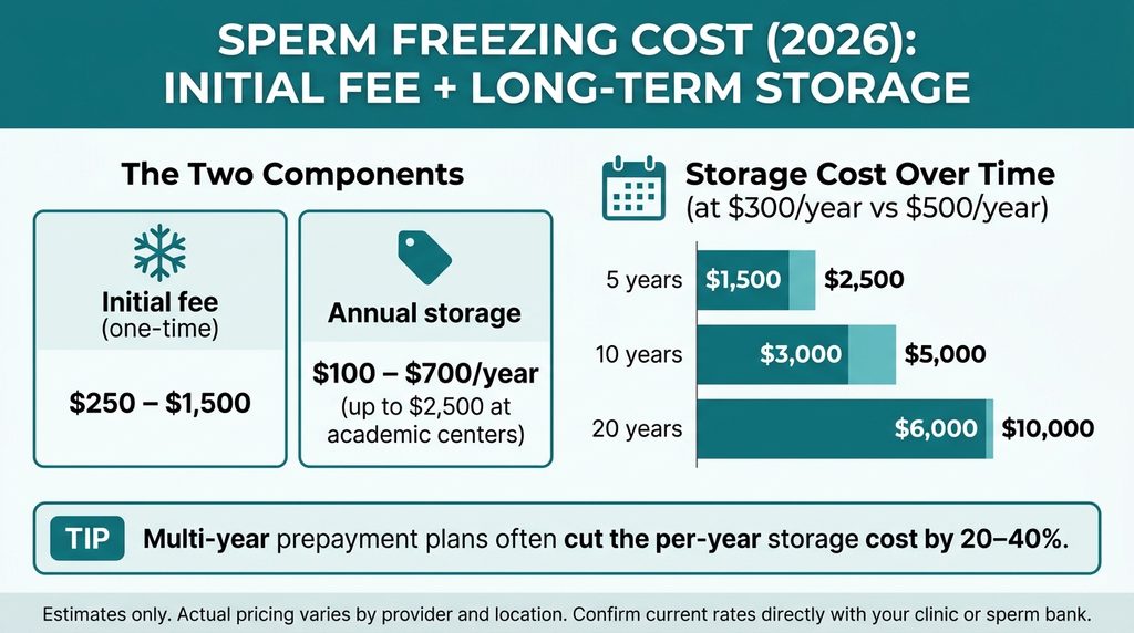 Sperm Freezing Cost in 2026: Full Pricing Breakdown